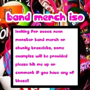 SCENE NEON MONSTER BAND SHIRT ISO! ☆☆☆